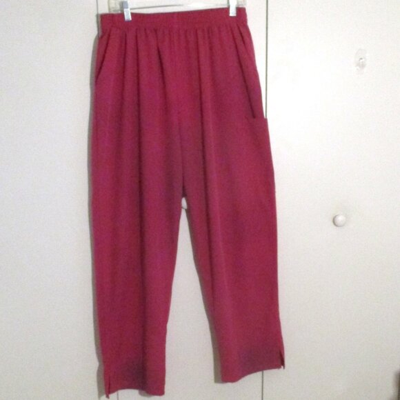 Scrub Stretch Pants, Divine Curves, Size 2X, Raspberry - Picture 1 of 4